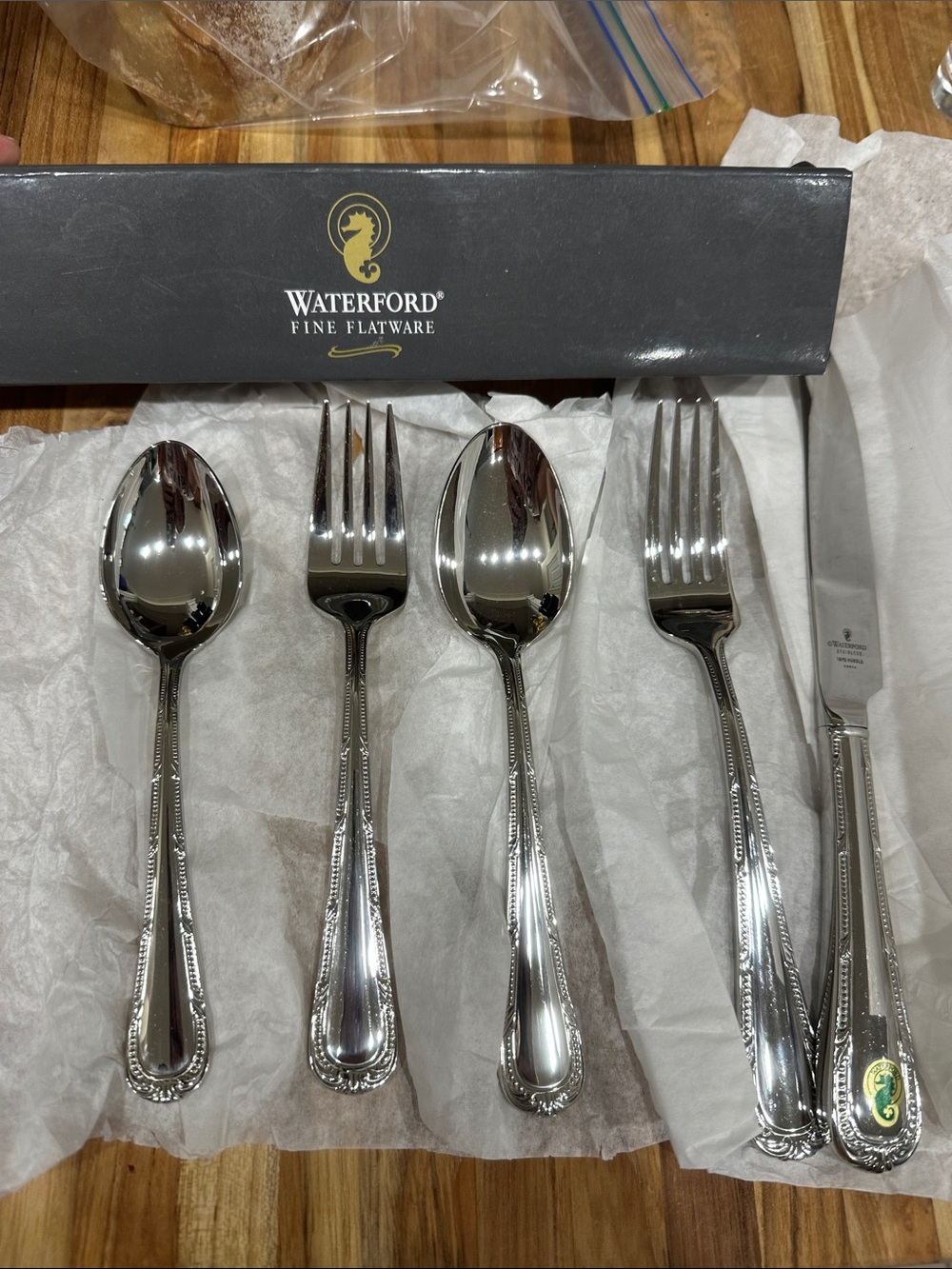 Waterford Silver-Tone Ornate Flatware Set